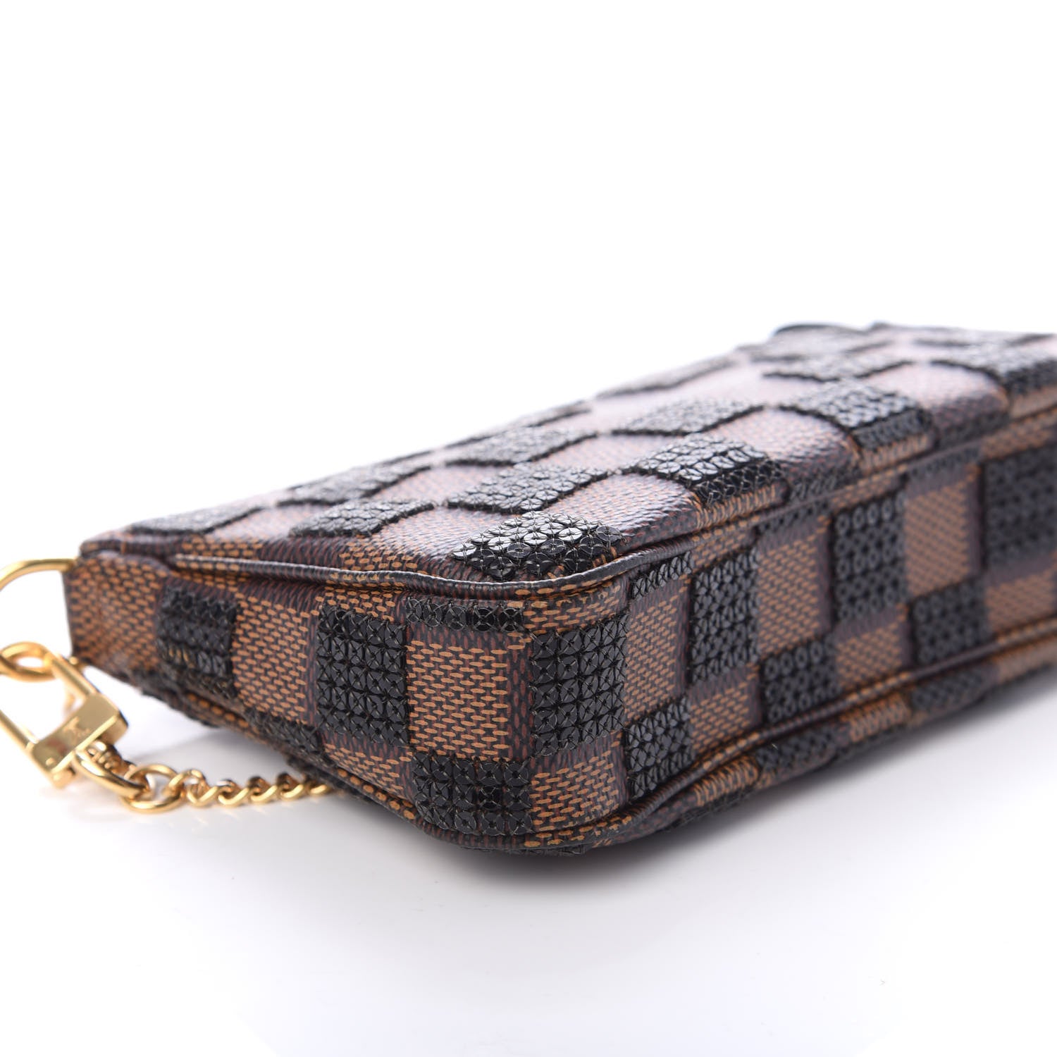 Louis Vuitton Damier Paillettes Mini Pochette Accessories Black 7 of 8