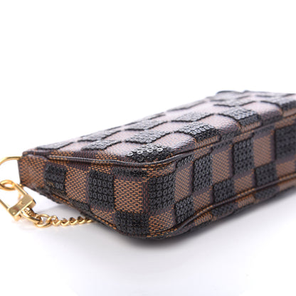 Louis Vuitton Damier Paillettes Mini Pochette Accessories Black 7 of 8