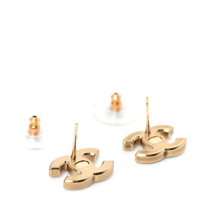 Chanel Crystal CC Earrings Gold 3 of 5