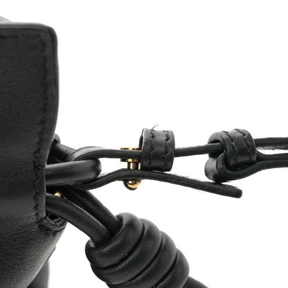 Loewe Calfskin Mini Flamenco Knot Clutch Black 10 of 10