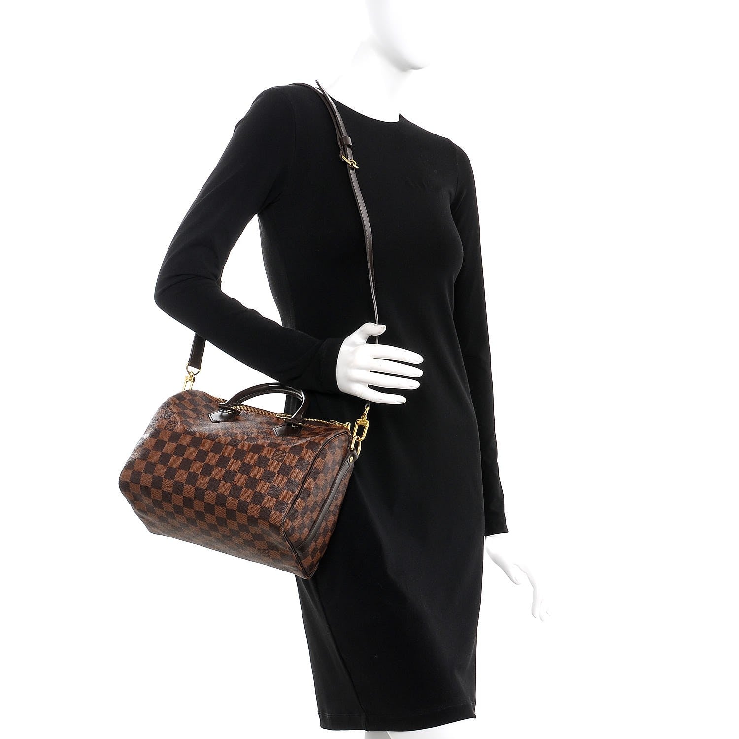 Louis Vuitton Damier Ebene Speedy Bandouliere 25 2 of 8
