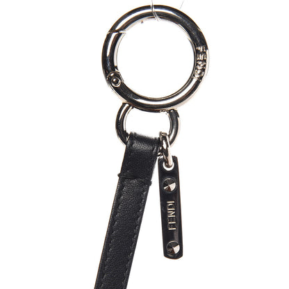 Fendi Fox Mink Rabbit Fur Vitello Flamingo Kooky Monster Bag Bug Charm Zucca Multicolor Black 3 of 4