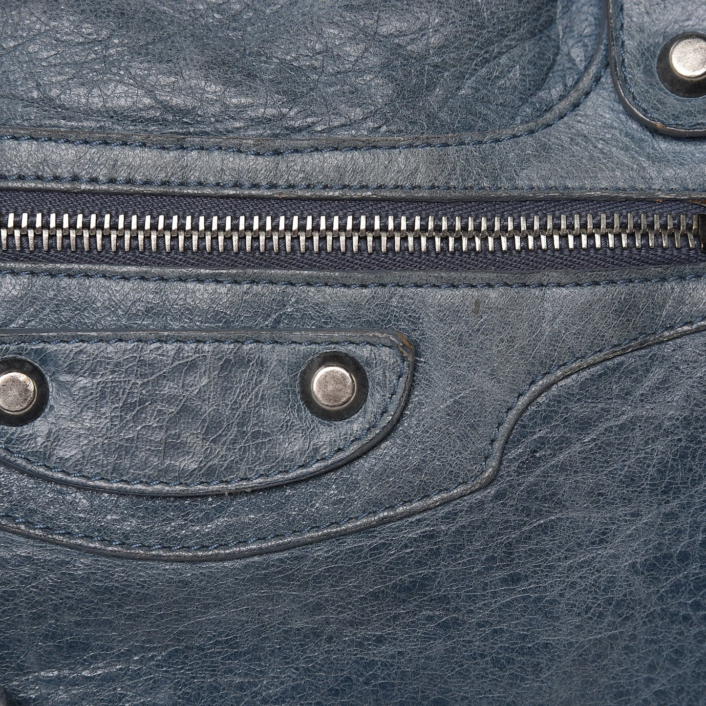 Chevre Classic Silver Hardware City Bleu Jean