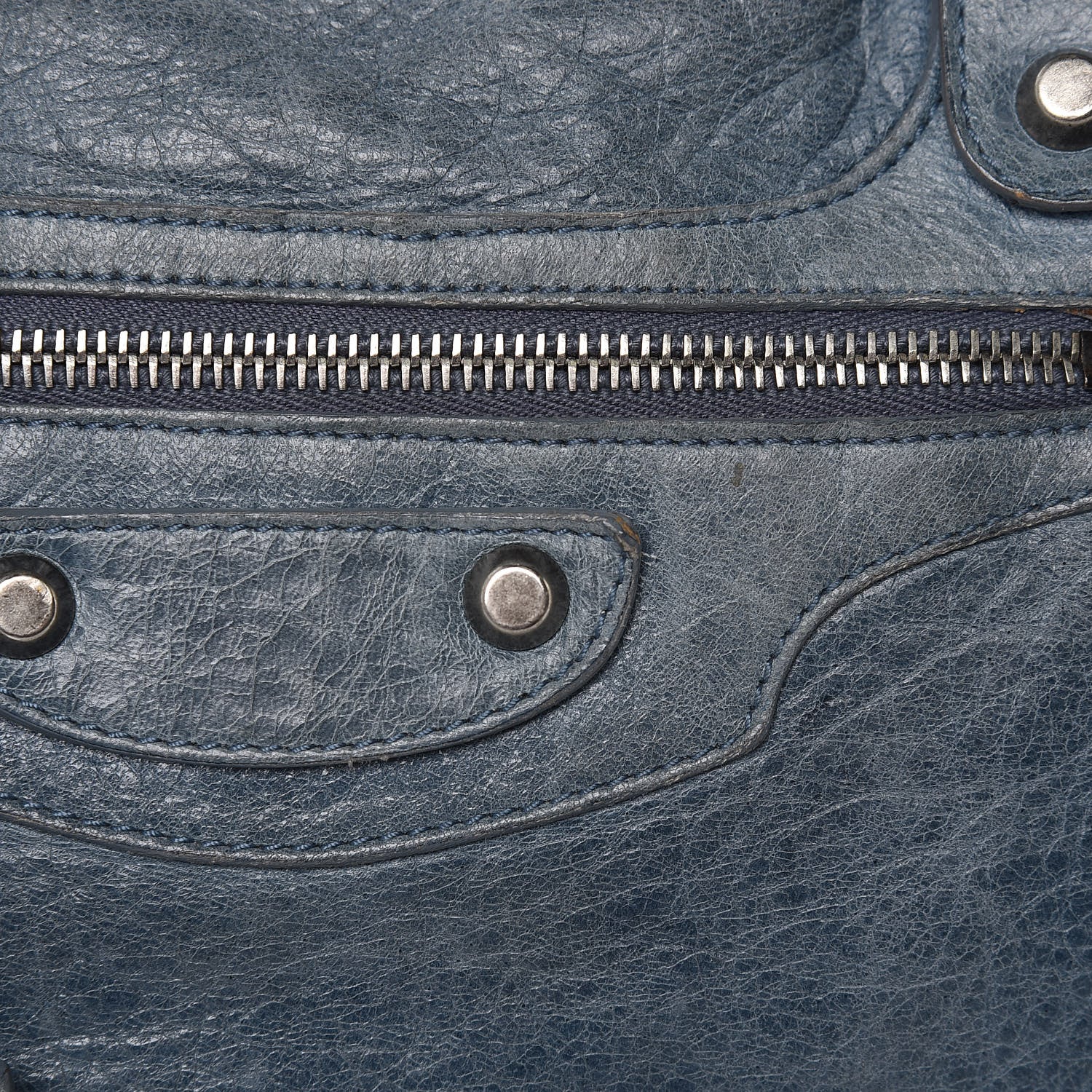 Balenciaga Chevre Classic Silver Hardware City Bleu Jean 20 of 25