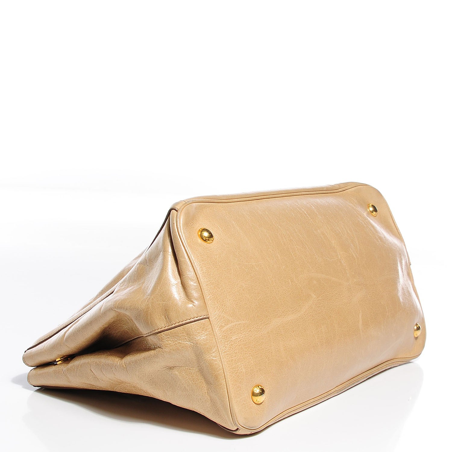 Prada Glace Calf Tote Quarzo 4 of 11