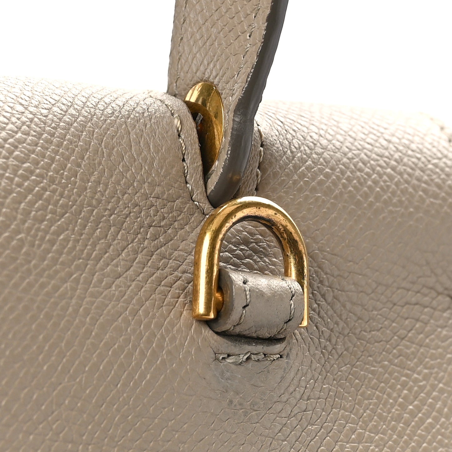 Grained Calfskin Mini Belt Bag Light Taupe