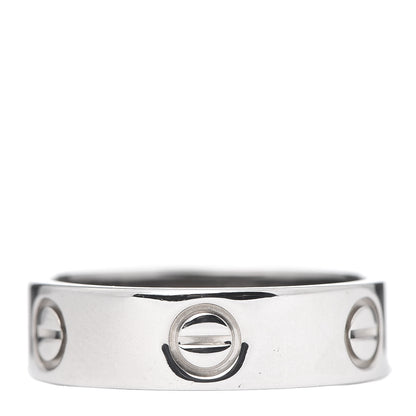 Cartier 18K White Gold 5.5mm LOVE Ring 59 8.75 3 of 4