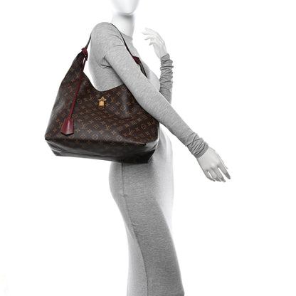 Louis Vuitton Monogram Flower Hobo Bordeaux 2 of 15