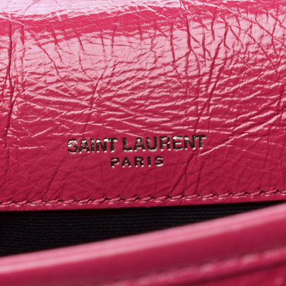 Saint Laurent Crinkled Calfskin Matelasse Monogram Baby Niki Chain Satchel Freesia 8 of 11