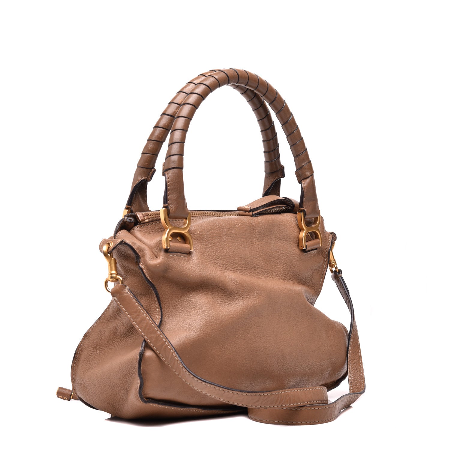 Chloe Calfskin Medium Marcie Satchel Nut 3 of 9