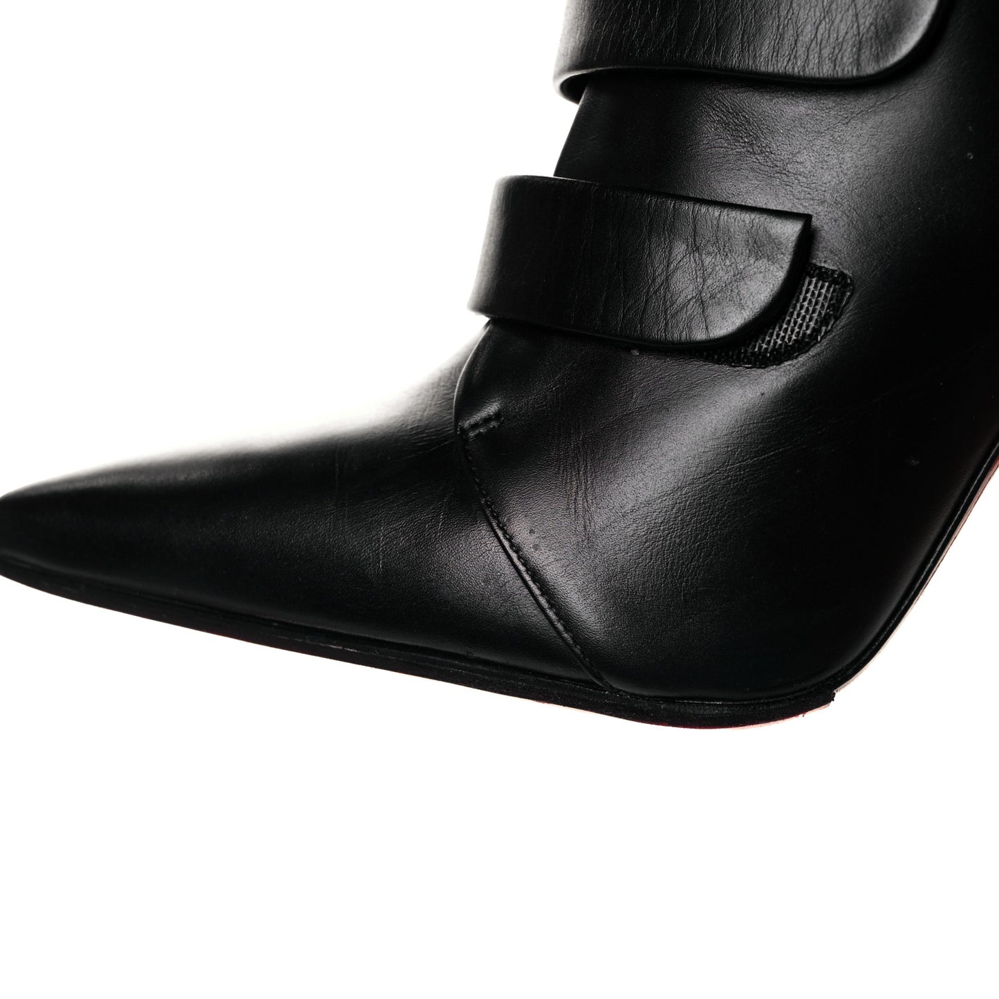 Calfskin Triniboot 100 Booties 36.5 Black
