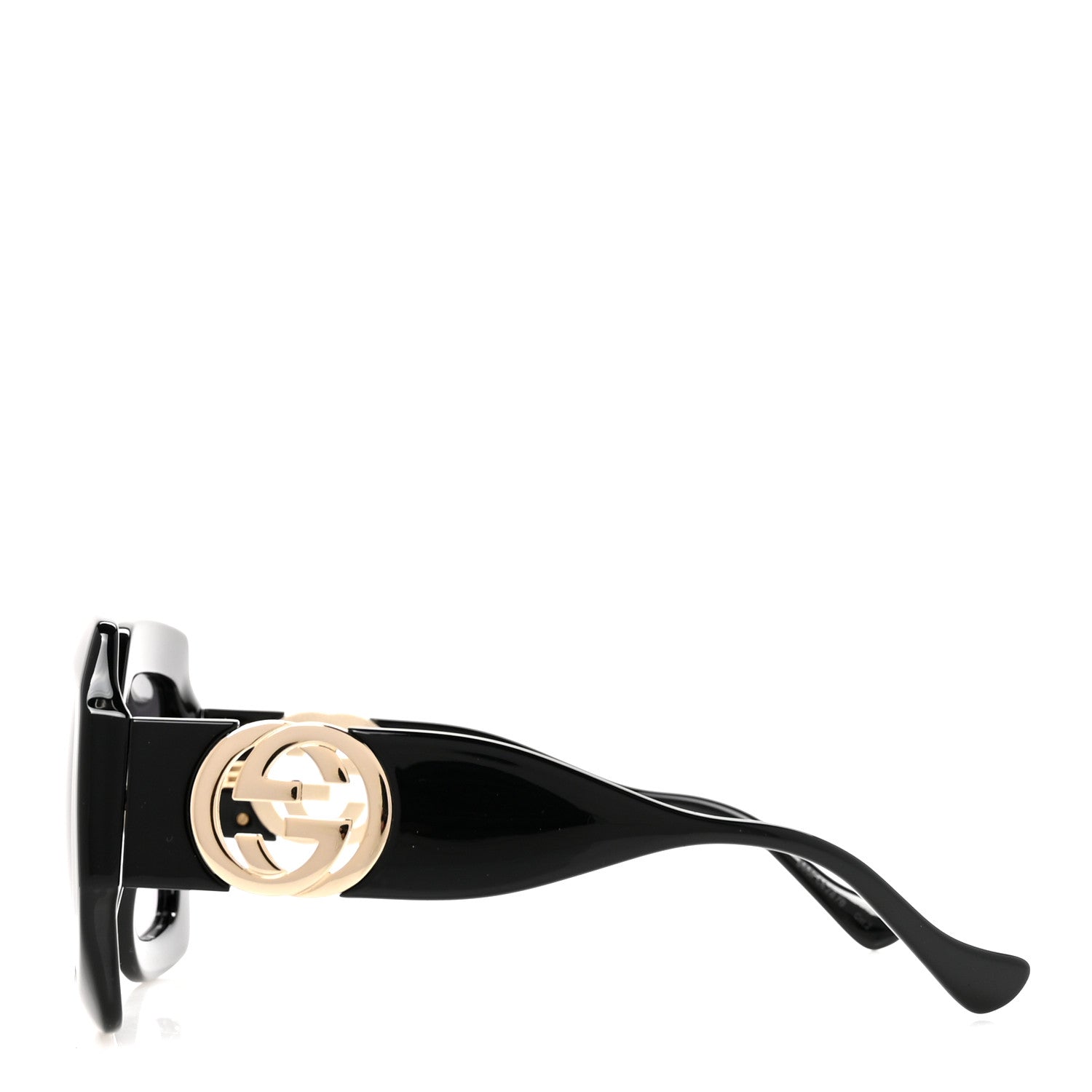 Gucci Acetate Square Frame Chain Sunglasses GG1022S Black 5 of 16
