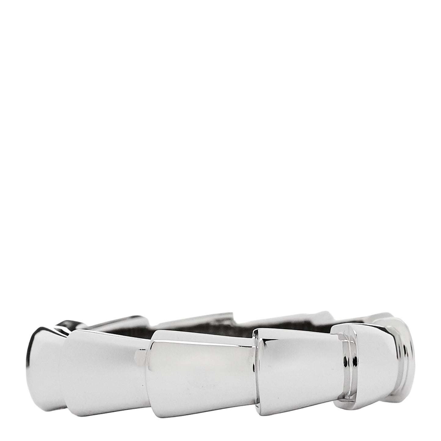 18K White Gold Serpenti Viper Thick Wedding Band Ring  56 7.5