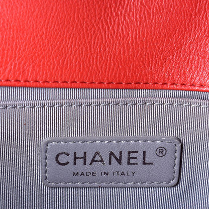 Chanel Calfskin Quilted Double Stitch Medium Boy Flap Red 6 of 9