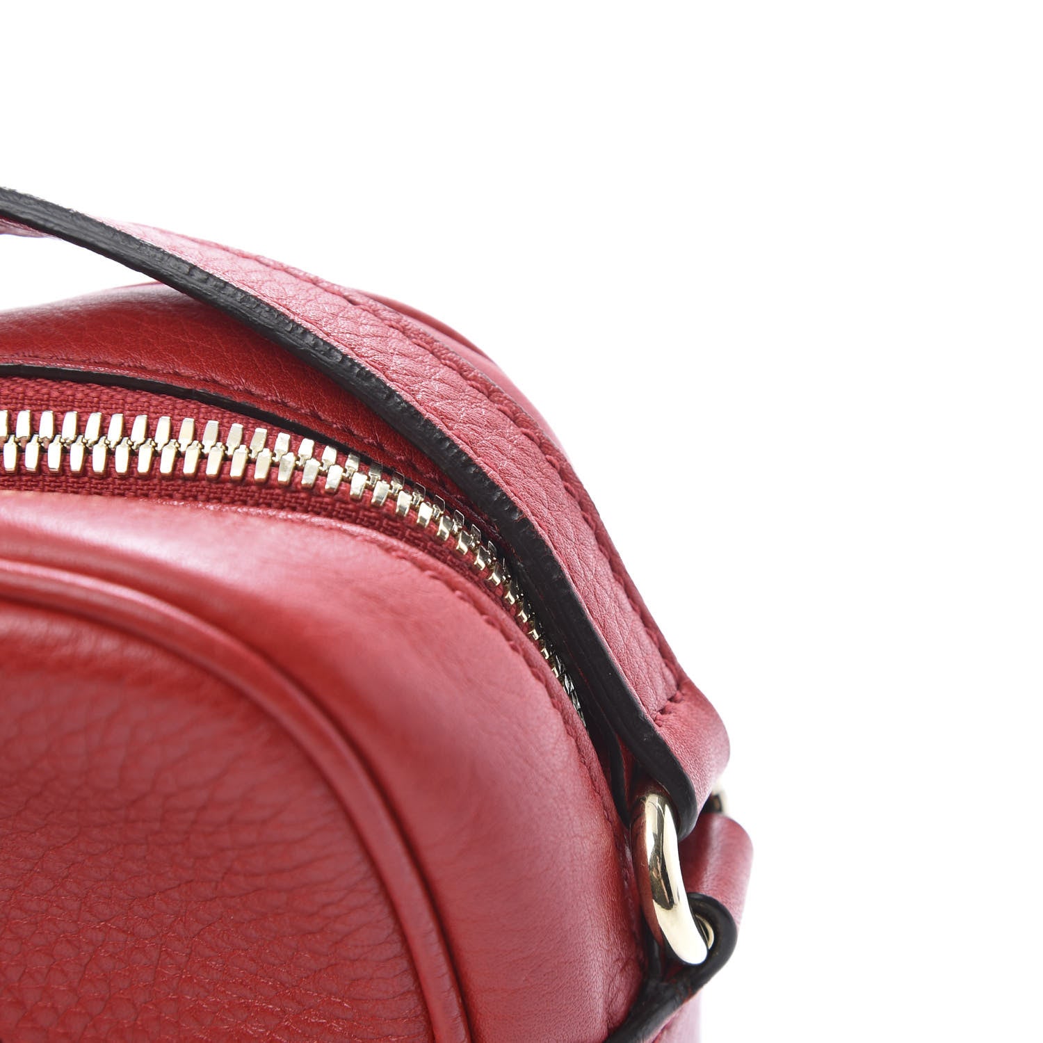 Gucci Pebbled Calfskin Small Soho Disco Bag Tabasco Red 13 of 13