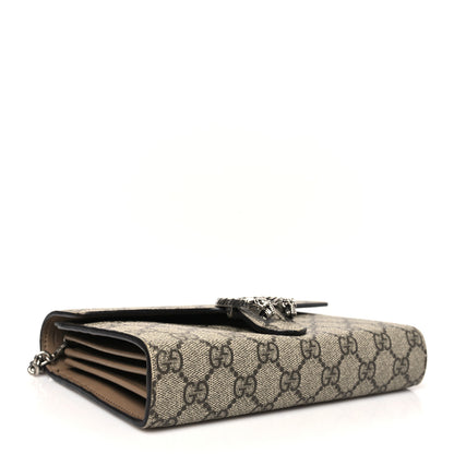 Gucci GG Supreme Monogram Mini Dionysus Chain Wallet Beige Taupe 4 of 11