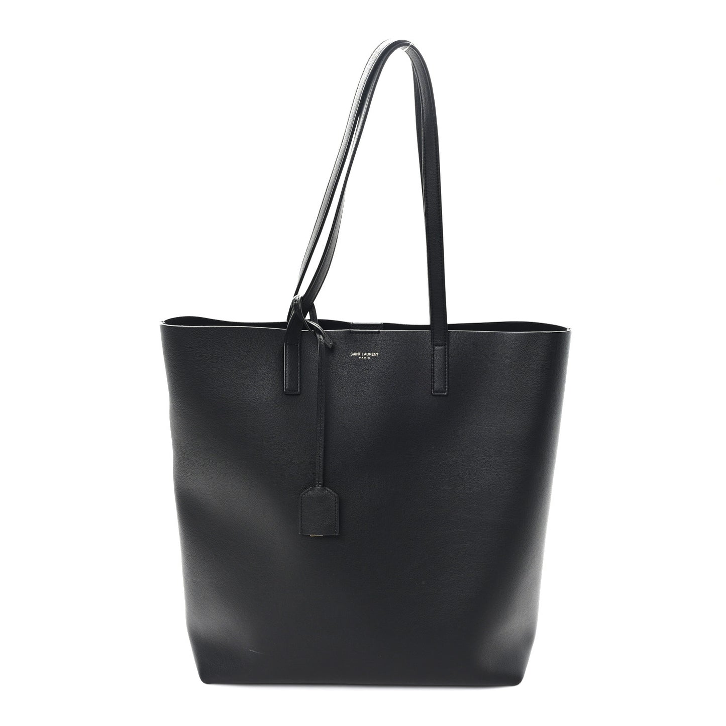 Calfskin North-South Shopping Tote Black