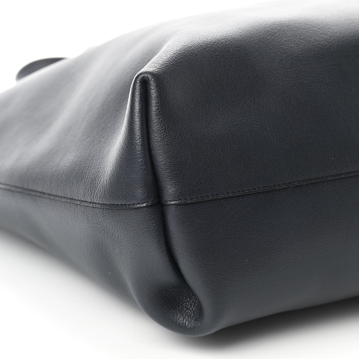 Calfskin Large Shopping Tote Black