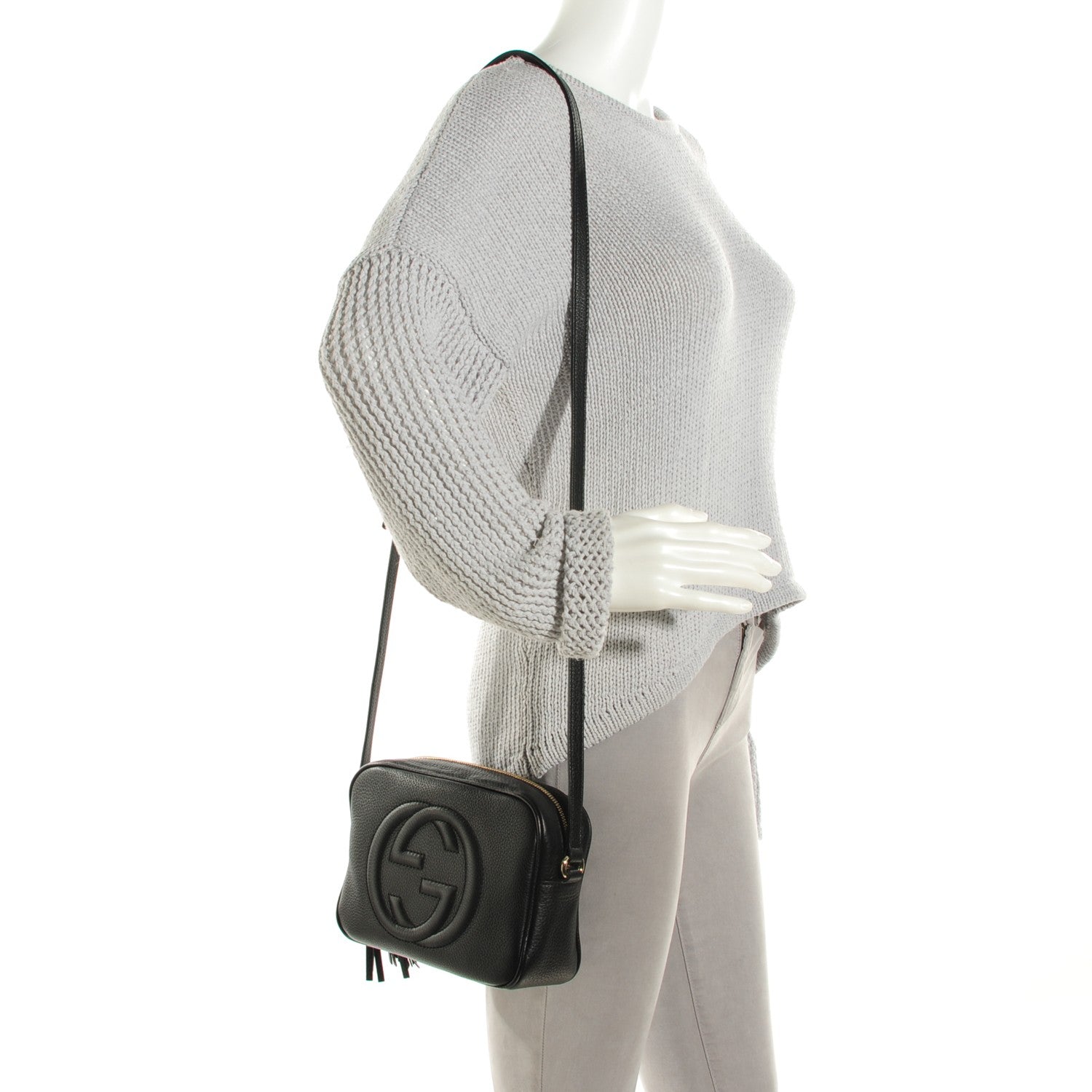 Gucci Pebbled Calfskin Small Soho Disco Bag Black 2 of 7