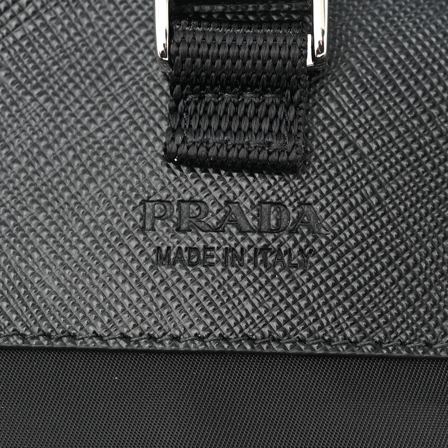 Prada Re-Nylon Saffiano Smartphone Case Crossbody Black 6 of 11