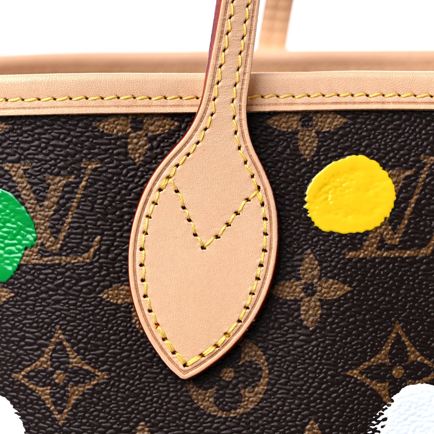 LV X YK Monogram Dots Neverfull MM