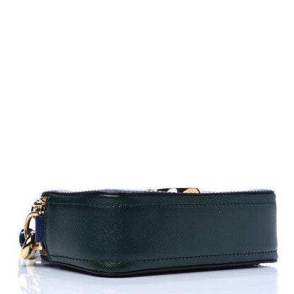 Marc Jacobs Saffiano Small Snapshot Camera Bag Blue Sea 4 of 12