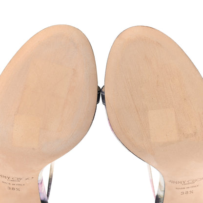 Jimmy Choo Canvas Tie-Dye Minny Oasis 85 Sandals 38.5 Multicolor 8 of 13