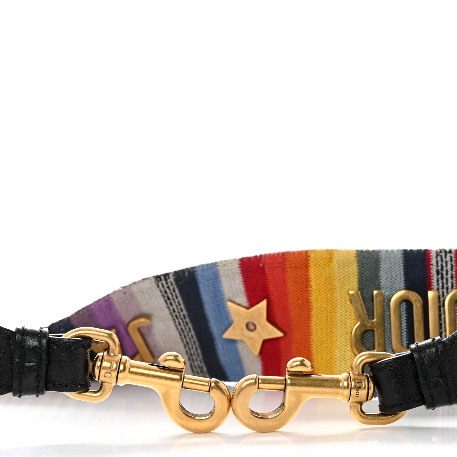 Christian Dior Canvas Embroidered Studded Rainbow J’Adior Shoulder Strap 5 of 5