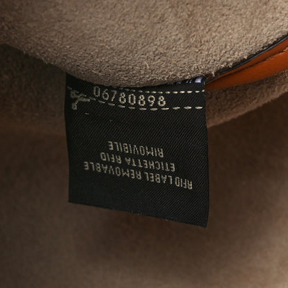 Fendi Vitello Grace Suede Small Croissant Hobo Brandy 7 of 7