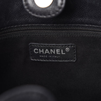Chanel Caviar Quilted Petit Shopping Tote PST Black 6 of 22