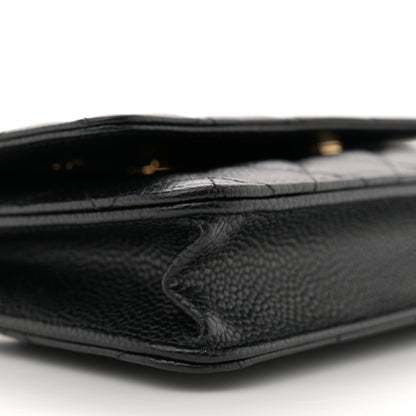 Chanel Caviar Quilted Wallet On Chain WOC Black 9 of 11