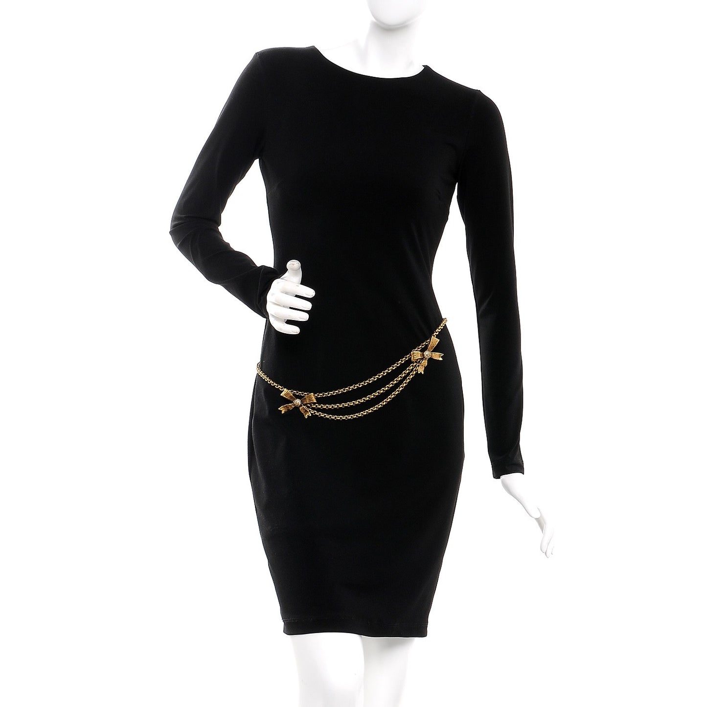 Chain GG Bow Belt Antique Gold