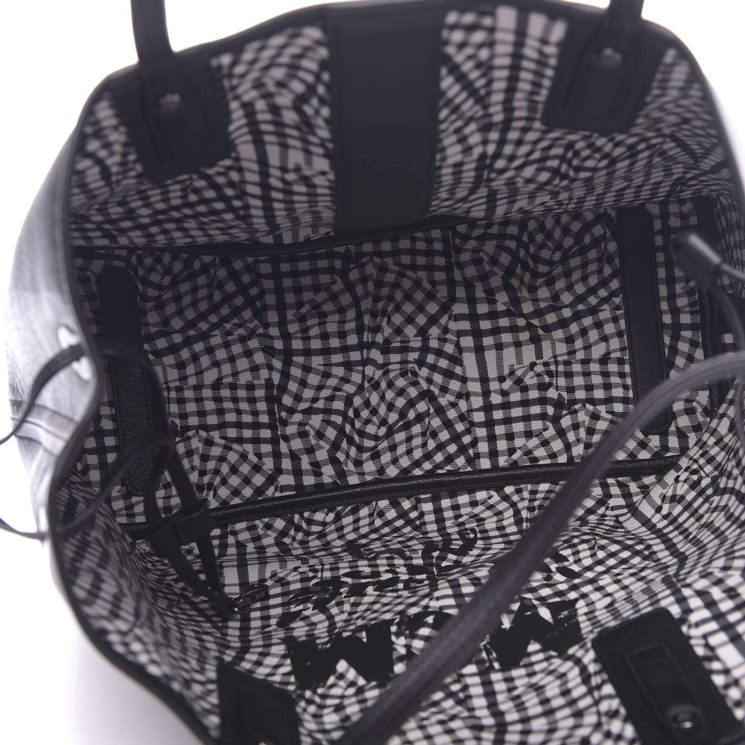 MCM Visetos Medium Liz Reversible Shopper Tote Black 9 of 17