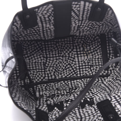 MCM Visetos Medium Liz Reversible Shopper Tote Black 9 of 17