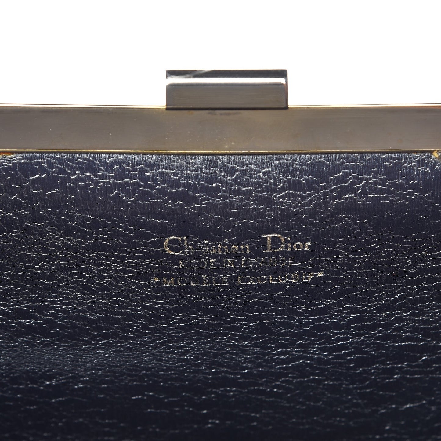 Monogram Clutch Navy Blue