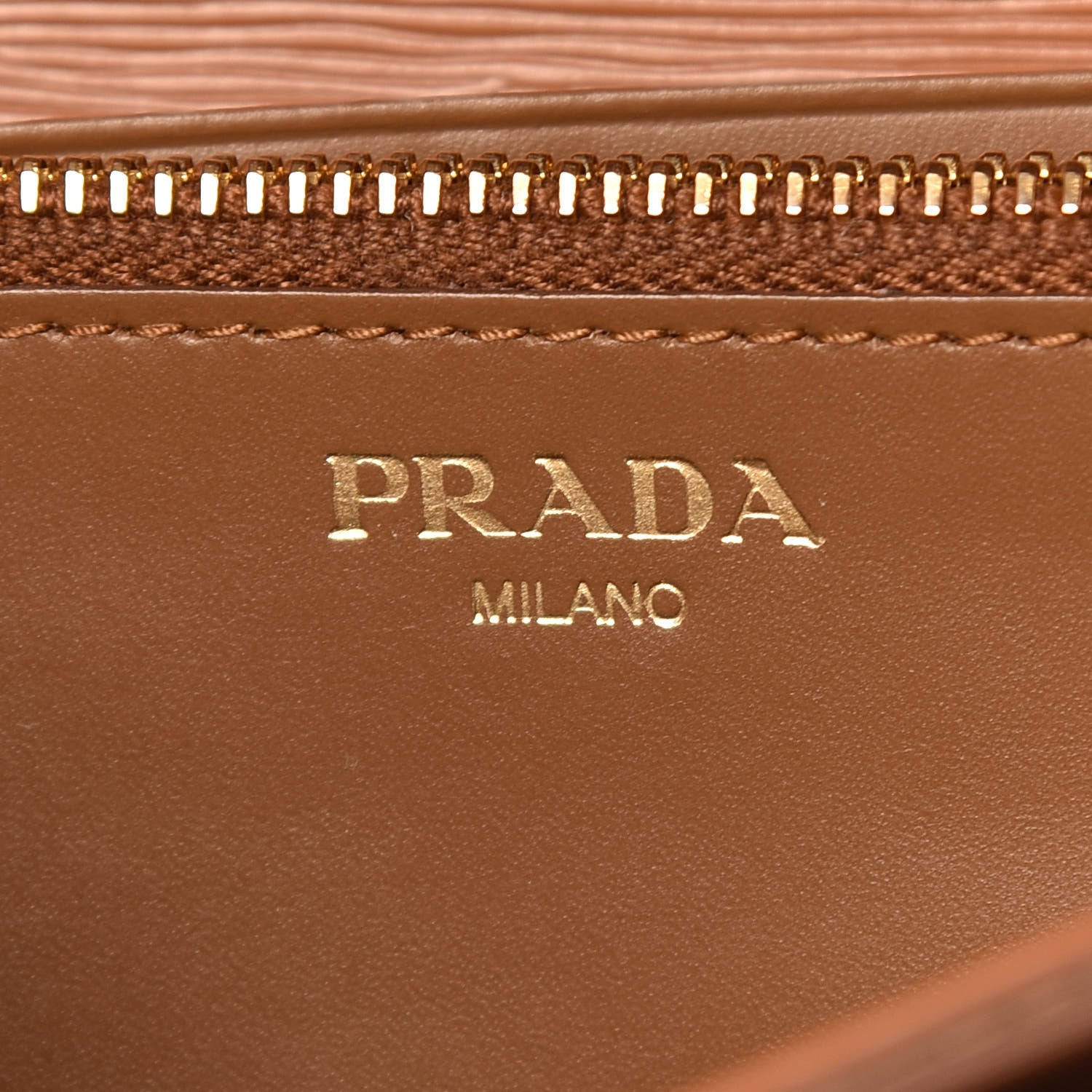 Prada Vitello Move Continental Flap Wallet Caramel 8 of 9