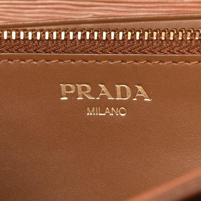 Prada Vitello Move Continental Flap Wallet Caramel 8 of 9