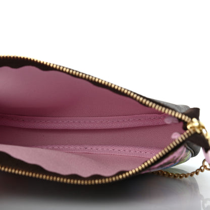 Louis Vuitton Monogram 2021 Christmas Animation Japanese Garden Mini Pochette Accessories Wisteria Pink 5 of 7