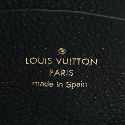 Louis Vuitton Empreinte Monogram Giant Double Zip Pochette Black Cream 7 of 10
