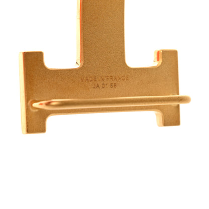 Hermes Swift Togo 32mm H Belt 90 Black Gold 10 of 11