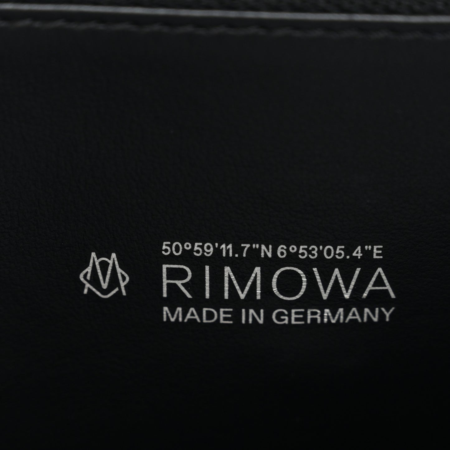 X RIMOWA Aluminum Personal Clutch On Strap Black