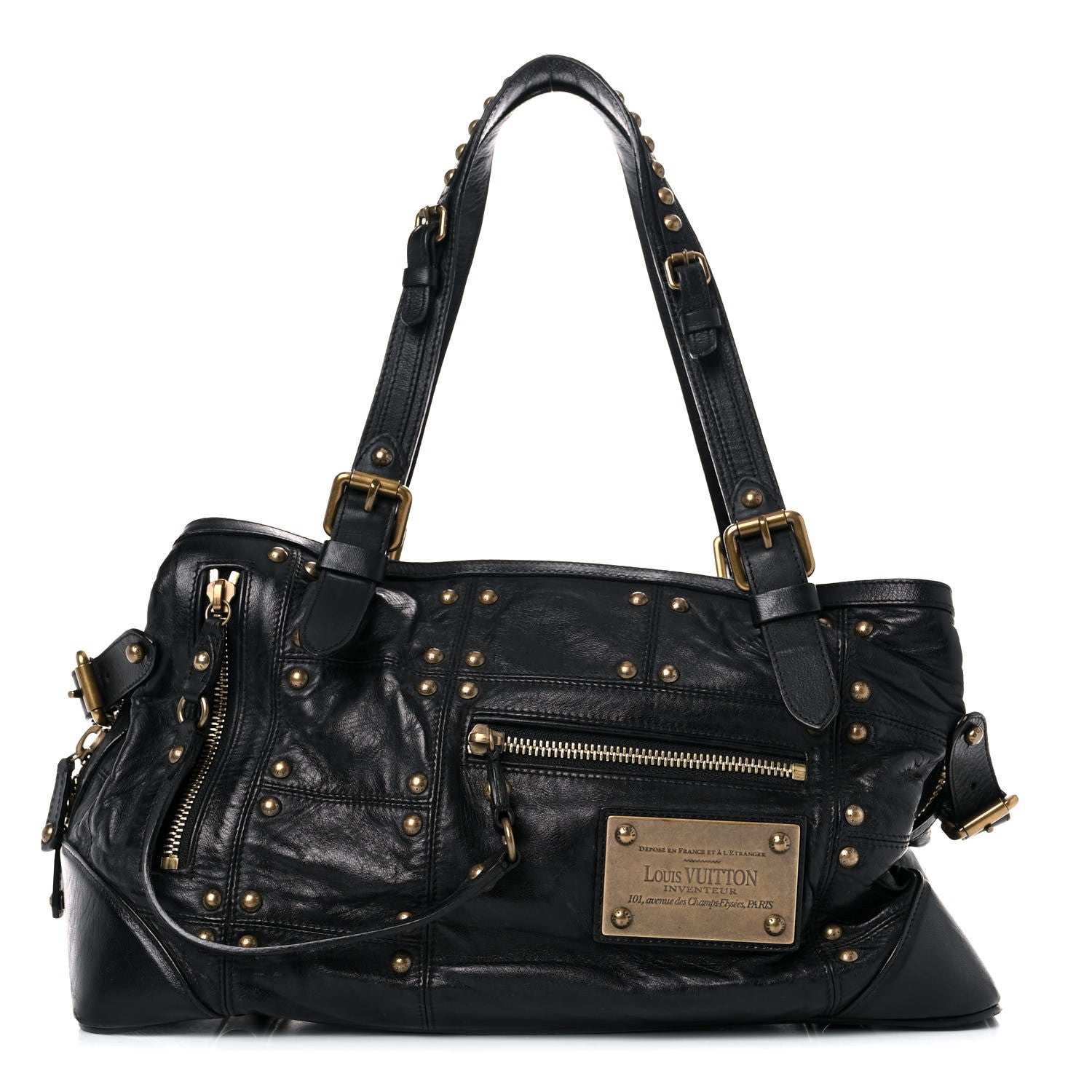 Louis Vuitton Lambskin Riveting Black 1 of 20
