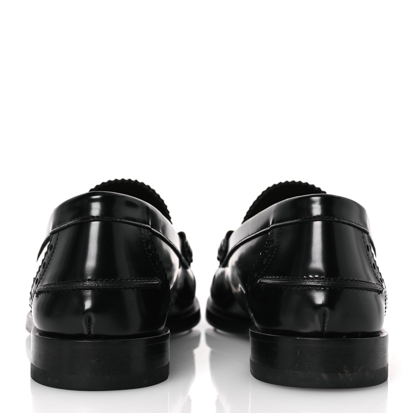Vitello Mens O'Lock Loafers 8 Black