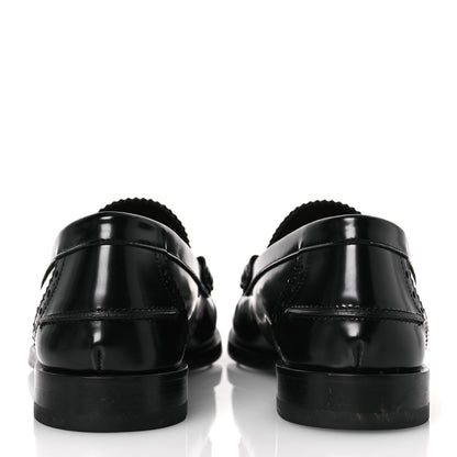 Fendi Vitello Mens O'Lock Loafers 8 Black 6 of 11