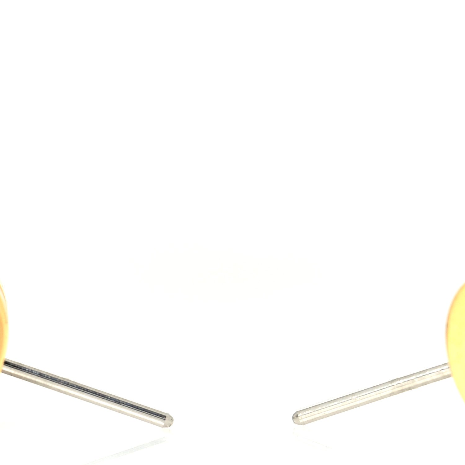 Hermes Gold Lacquered Pop H Earrings Black 3 of 5