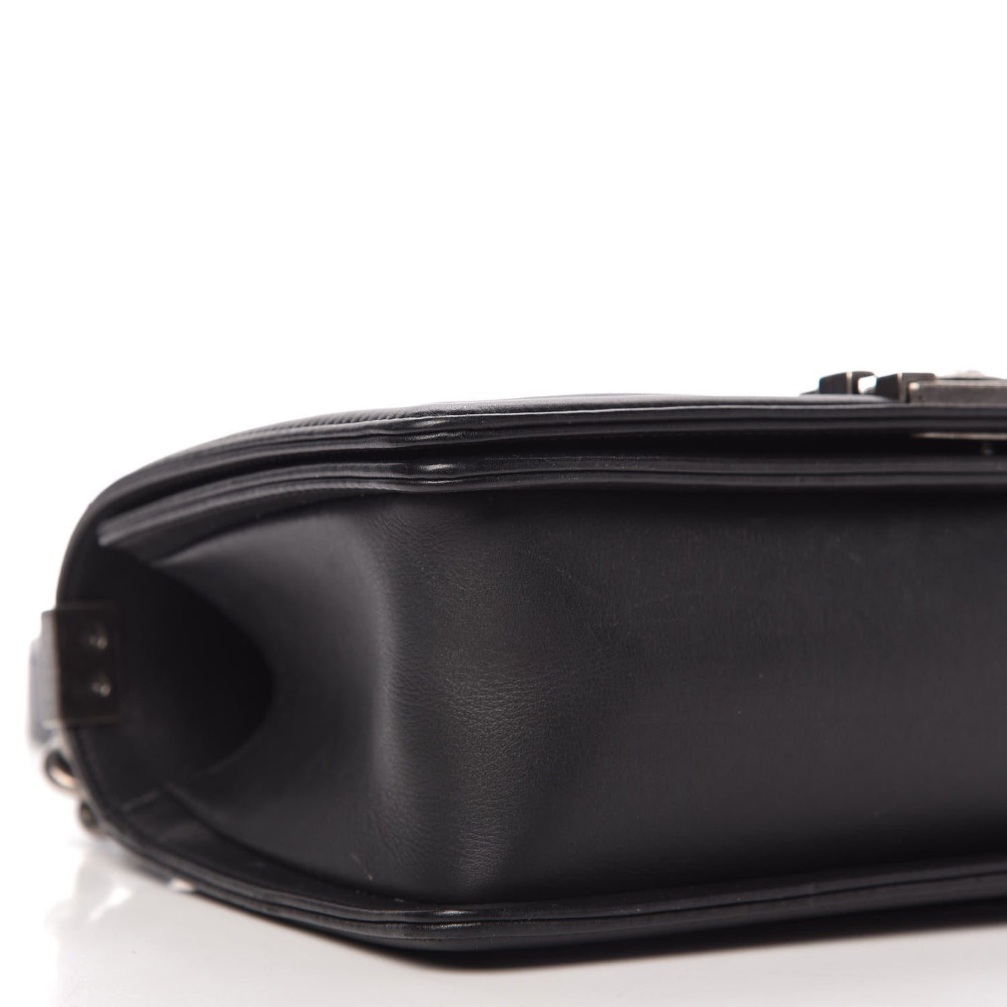Calfskin Quilted Medium Boy Flap Black
