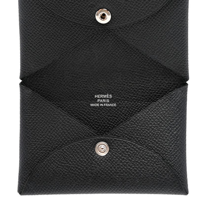 Hermes Epsom Calvi Card Case Black 5 of 6