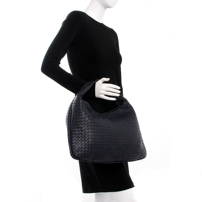 Bottega Veneta Nappa Intrecciato Large Veneta Hobo Ink 2 of 8