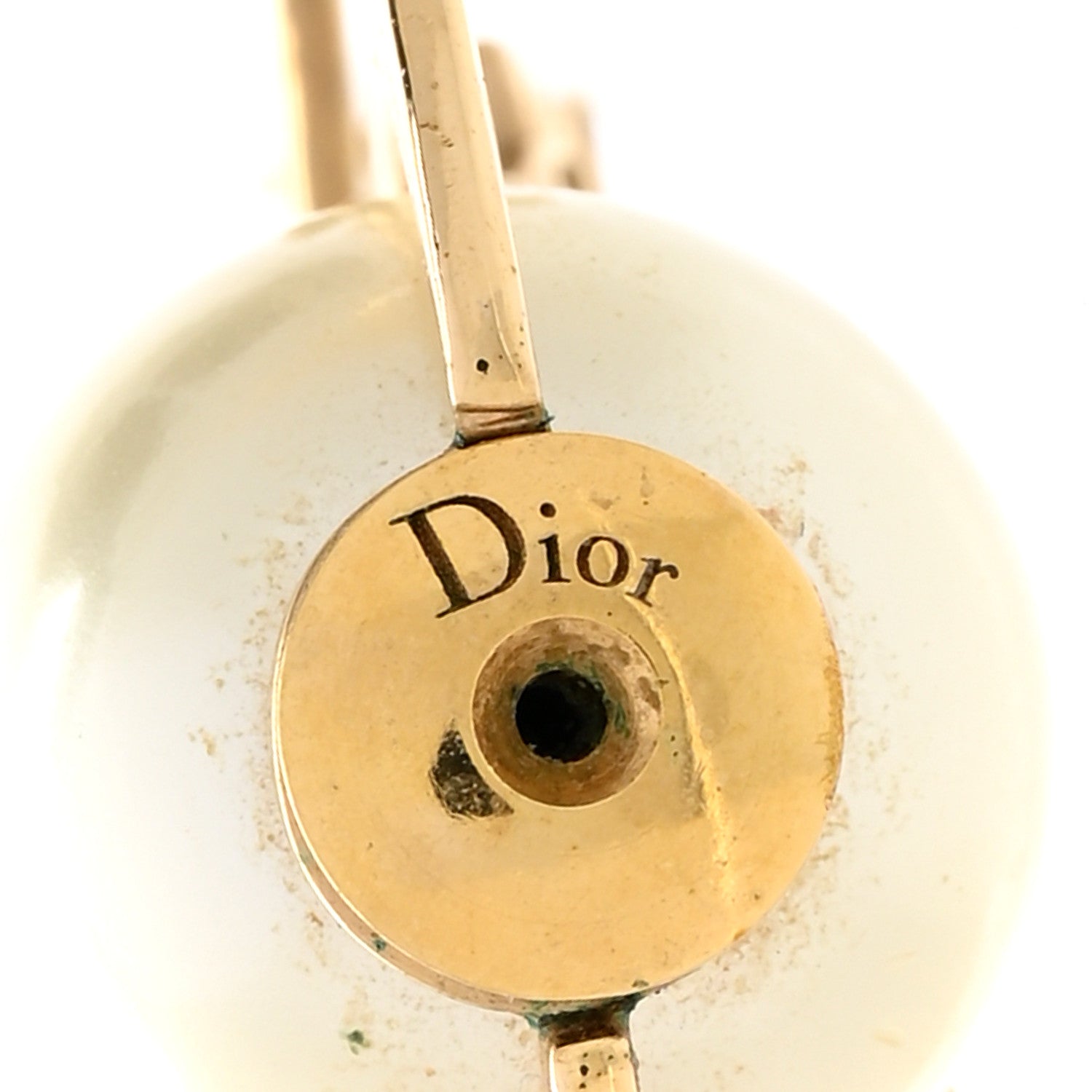 Christian Dior Pearl Mise En Dior Tribal Hoop Earrings 4 of 4
