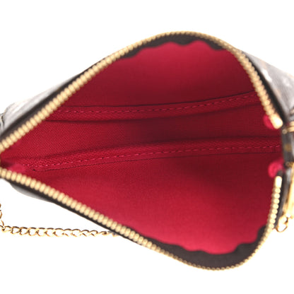 Louis Vuitton Monogram 2019 Christmas Animation Mini Courchevel Pochette Accessories Fuchsia 5 of 7